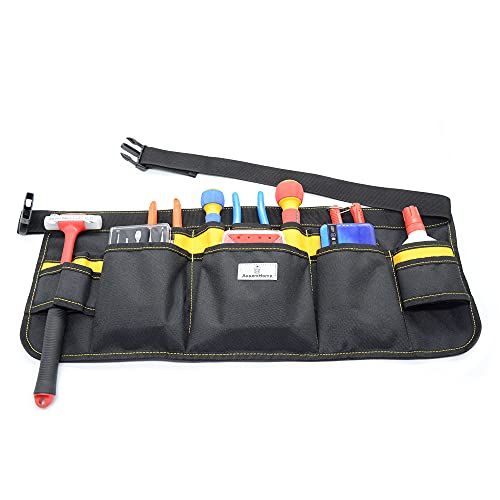Wide Gardening Tool Waist Bag with 7 Pockets