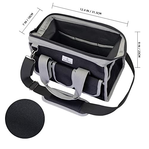 12" Tool Tote Bag with Waterproof Molded Base 5
